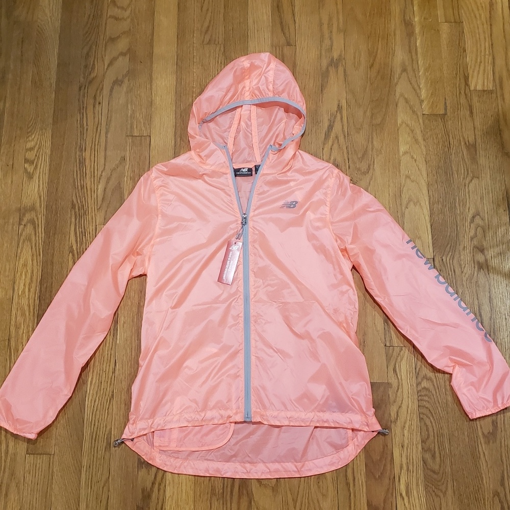 NWT New Balance Womens Pink Windbreaker
